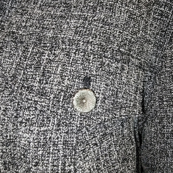 COLDWATER Creek Sz M Tweed Gray Blazer T43 - Picture 7 of 7